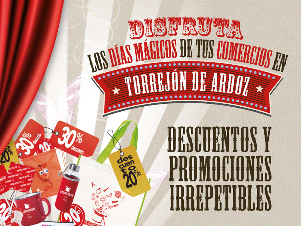 Mañana sábado, 16 de octubre, tus compras en muchos comercios de Torrejón de Ardoz tendrán premio